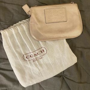 Coach Cream Elegant Wristlet